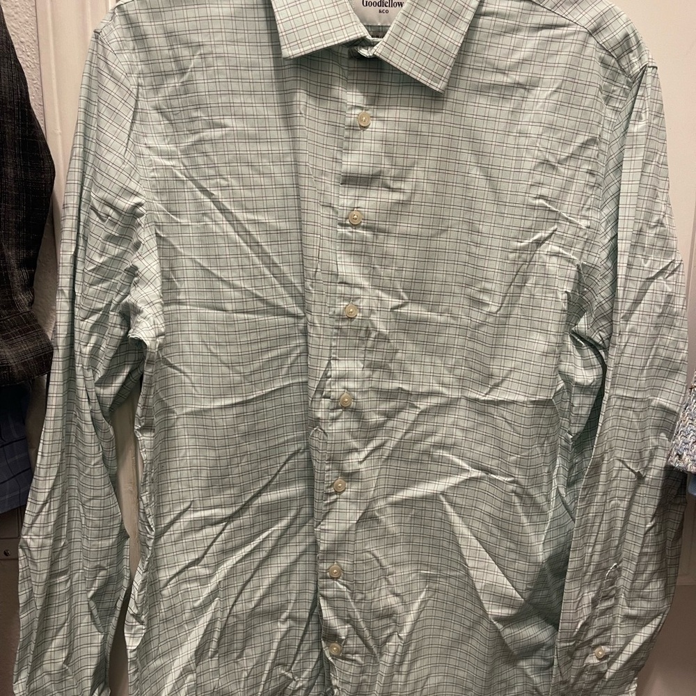 Goodfellow & Co Men's Green Checkered Shirt